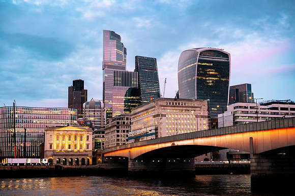 The City of London from South of the River Thames by Natalie Kinnear