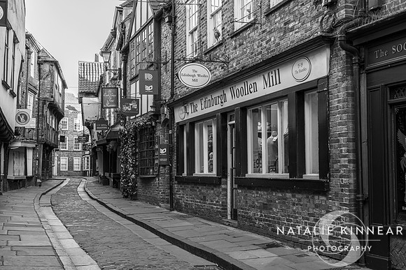 The Famous Medieval Shambles Street in York England by Natalie Kinnear